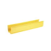 Canaleta FiberRunner™ 4X4, de PVC Rígido, Color Amarillo, 1.8 m de Largo